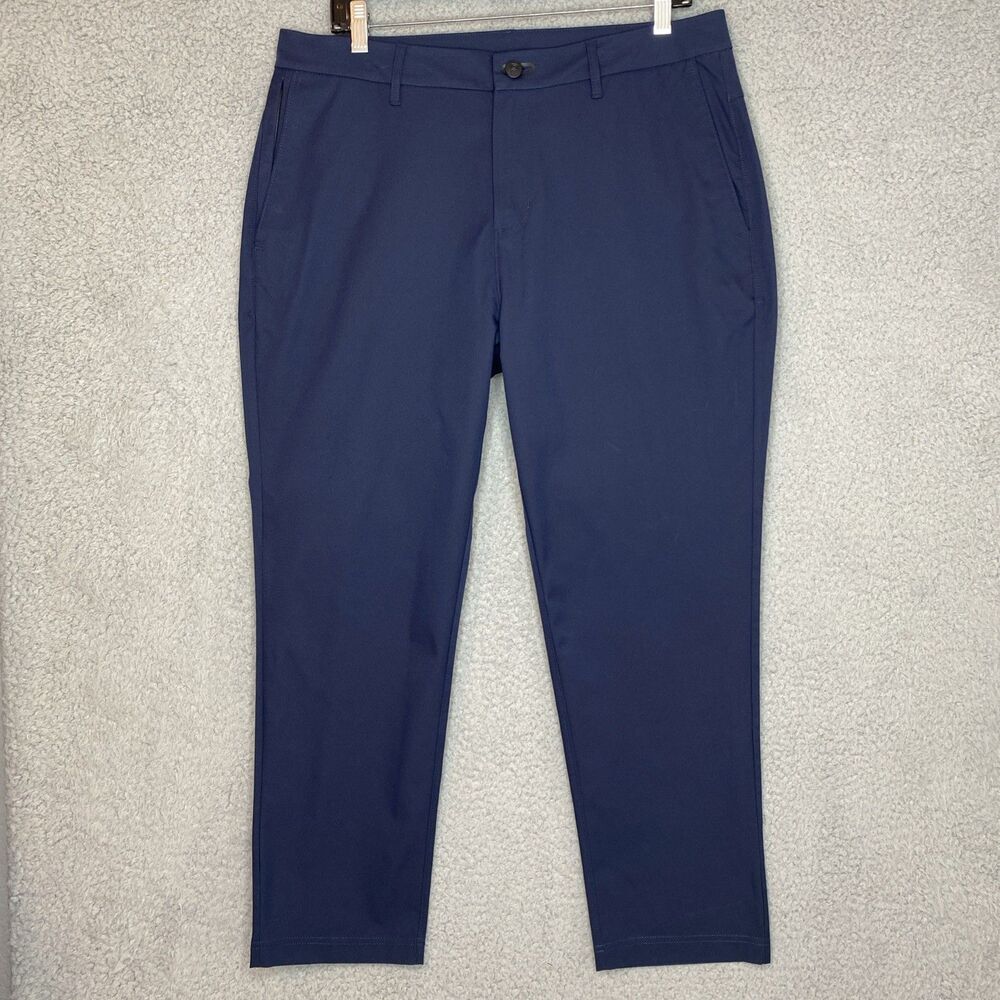 Public Rec Dealmaker Chino Performance Mens 33x27 Fit Navy Blue Pants tag 33x28